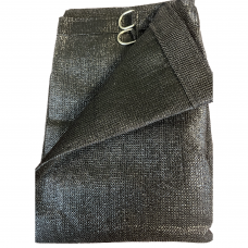 90% Black Shade Cloth 6' x 12' (with Stainless Steel Loop)